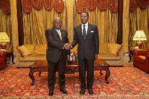 President Nana Addo Dankwa Akufo-Addo with President Teodoro Obiang Nguema Mbasogo
