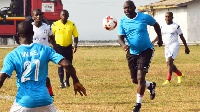 George Weah in action