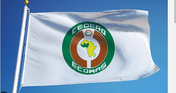 The flag of ECOWAS