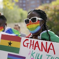 A protest on LGBT