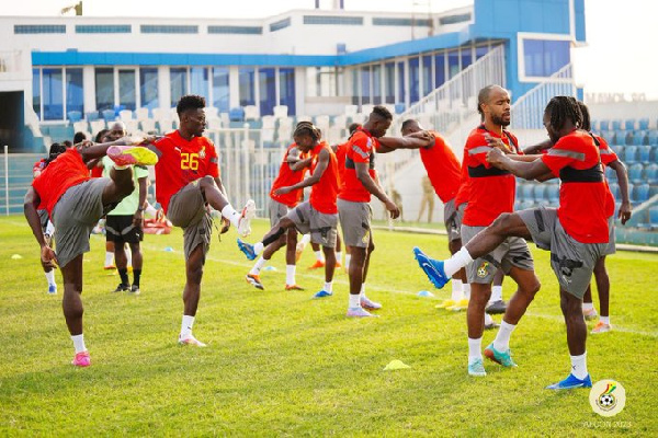 Black Stars held their first training on Tuesday