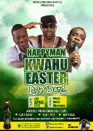KK Fosu, Kofi Bee, and Kofi Nti to thrill fans during the Easter holiday
