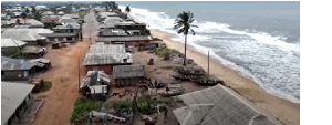 Ocean surge swept through Apakin on the coast of Lagos