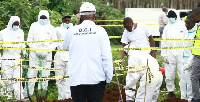 Some of the bodies appear to have come from a hospital in a neighbouring county