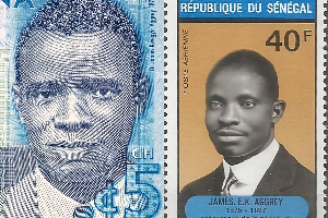 Aggrey On Senegal's Post Stamp