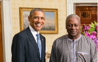 Obama, Mahama in enhanced photo