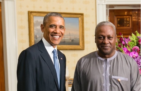 Obama, Mahama in enhanced photo