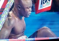 Bukom Banku was knocked out in the seventh round by Bastie