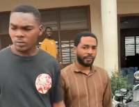 The two men were arrested by the police and taken to court