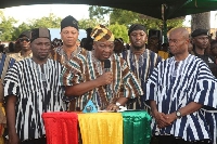 John Mahama speaking at the Damba Festival