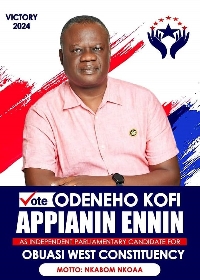Kofi Apianin Ennin is seeking to unseat the incumbent MP for Obuasi West