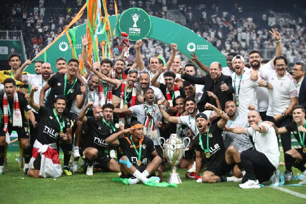 The 'White Knights' triumphed 4-3 on penalties, claiming their fifth Super Cup title