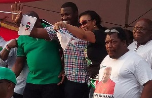 John Dumelo, Papa Nii campaigning for NDC