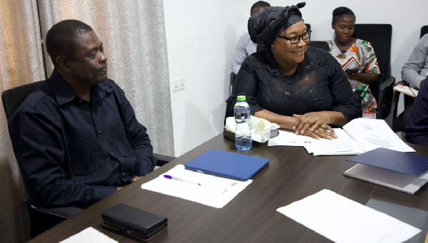 Faustilove Appiah (in spectacles) is the Municipal Chief Executive of Obuasi