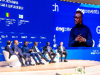 Energy minister (R) making a case for Africa