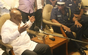 President-elect, Nana Akufo-Addo and Inspector General of Police (IGP) John Kudalor