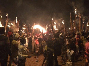 Bugum Festival is also known as the 'fire festival'