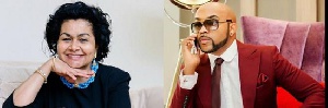Banky W with his Mum