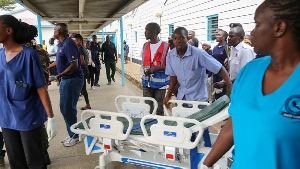 The driver lost control, veered off the road and overturned into a ditch