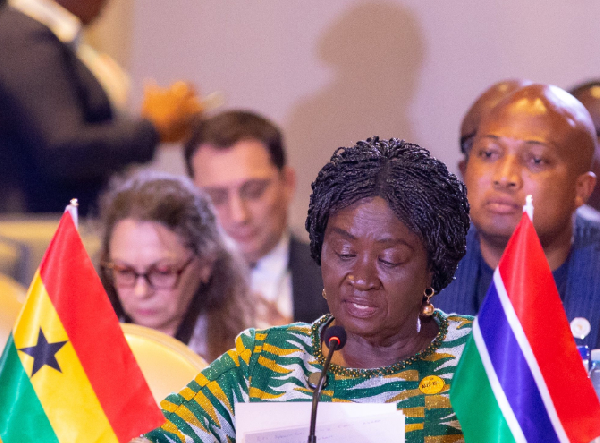 Prof Naana Jane Opoku-Agyemang at the 7th AU-EU Summit in Luanda