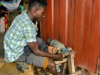 Foster Mensah is a beneficiary of the Newmont Foundation's ASSIST Programme
