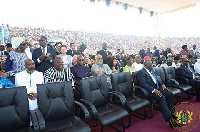 President Nana Addo Dankwa Akufo-Addo at the investiture of Liberian President George Weah