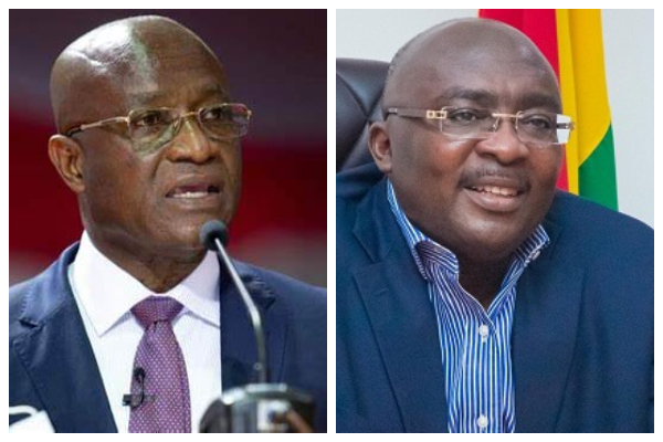 Osei Kyei-Mensah-Bonsu (L) and Dr. Mahamudu  Bawumia