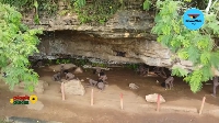 The cave is part of tourist attractions at the Abetifi Stone Age Park in Ghana