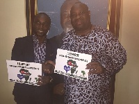Chief Dele Momodu endorsing 'No Hate Speech Africa' campaign and  Opeyemi Ige, the convener.
