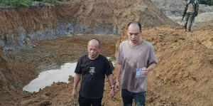 The two Chinese nationals were arrested on the site