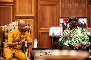 Former President Kufuor expressed appreciation to Mr Tameklo and the NPA team