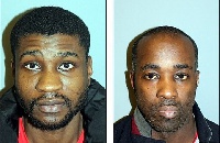 Wilfred Owusu (L)  and Michael Sutherland have been jailed 20 years each