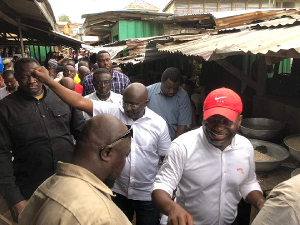 Charles Bissue with Dr Bawumia at Essikado Ketan