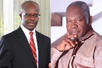Dr. Papa Kwesi Nduom of the PPP and Dr. Edward Mahama of the PNC in an enhanced image