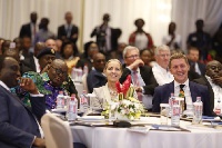 The president and other UK investors at the UK-Ghana Investment Summit