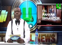 Akrobeto hosted 'the Real News' which focused on Former President Mahama's flagbearership decision