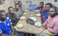 Photo of rescued fishermen