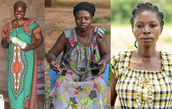 Rafatu Ahmed, Mariam Issahaku and Vilda Azumah