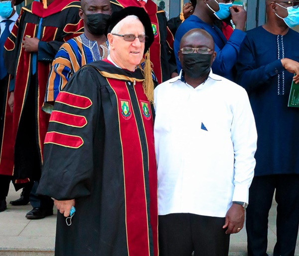 Rev. Father Andrew Campbell pictured with the Vice President, Dr. Bawumia