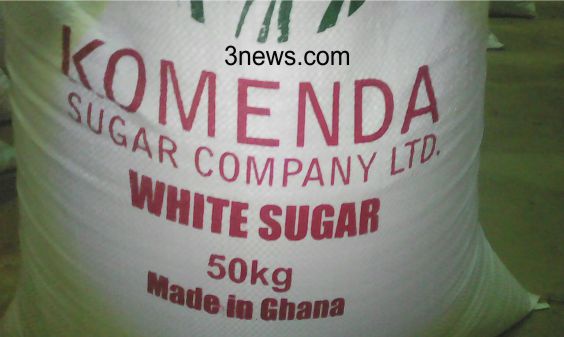 File photo: Sugar manufactured from the Komenda Sugar factory.
