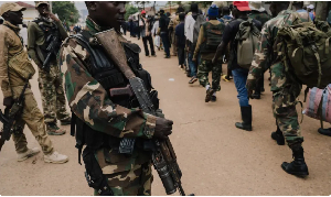 M23 rebels guard a unit of surrendering Congolese soldiers in Bukavu M23 rebels guard a unit of surrendering Congolese soldiers in Bukavu
