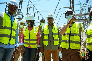President John Dramani Mahama visited the Akosombo Dam today