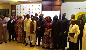 Members of the National Planning Committee led by Elvis Afriyie Ankrah
