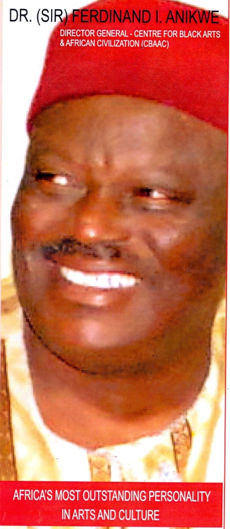 Picture shows Dr (Sir) Ferdinand Ike Anikwe, Director-General of CBAAC