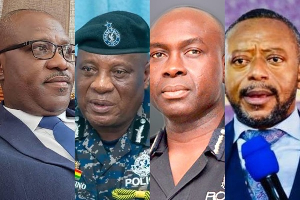 Some security agency heads petitioned to investigate Rev Owusu Bempah (4th from the left)
