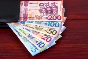 File photo of Ghana cedis notes