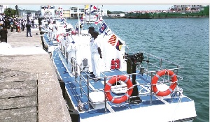 The patrol boats are to ensure the security of Ghana
