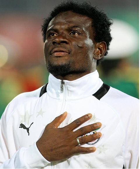 Fatau Dauda left the bench to pray for Ghana's two goals against Congo