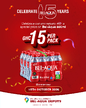 Bel-Aqua is marking 15 years in Ghana with a special anniversary promotion for customers