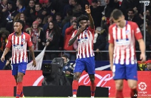 Partey featured in the first leg clash which ended 1-1 last week